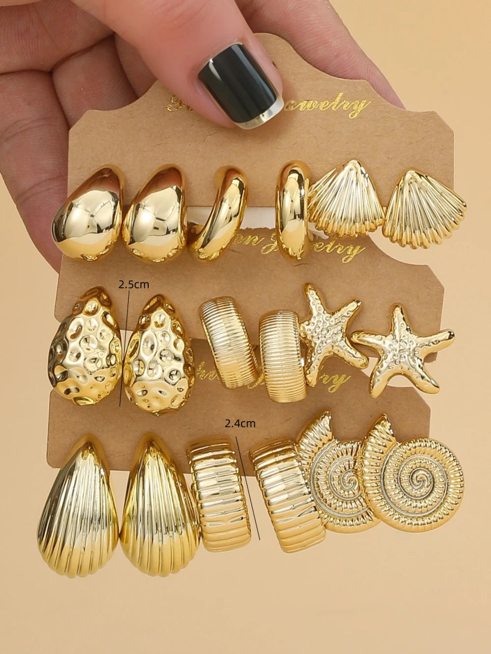 Seashell & Starfish Earring Set