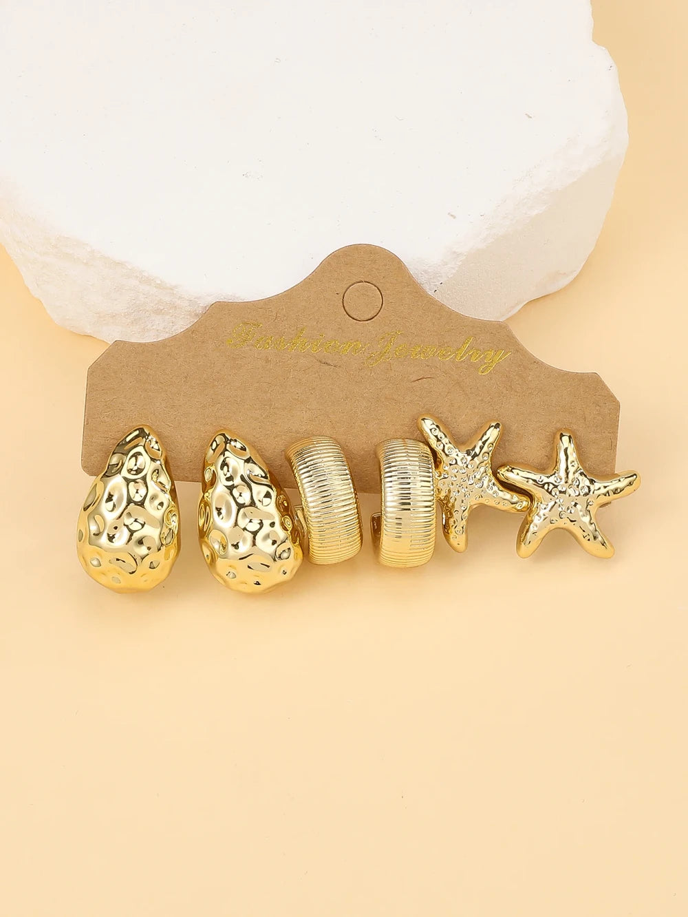 Seashell & Starfish Earring Set