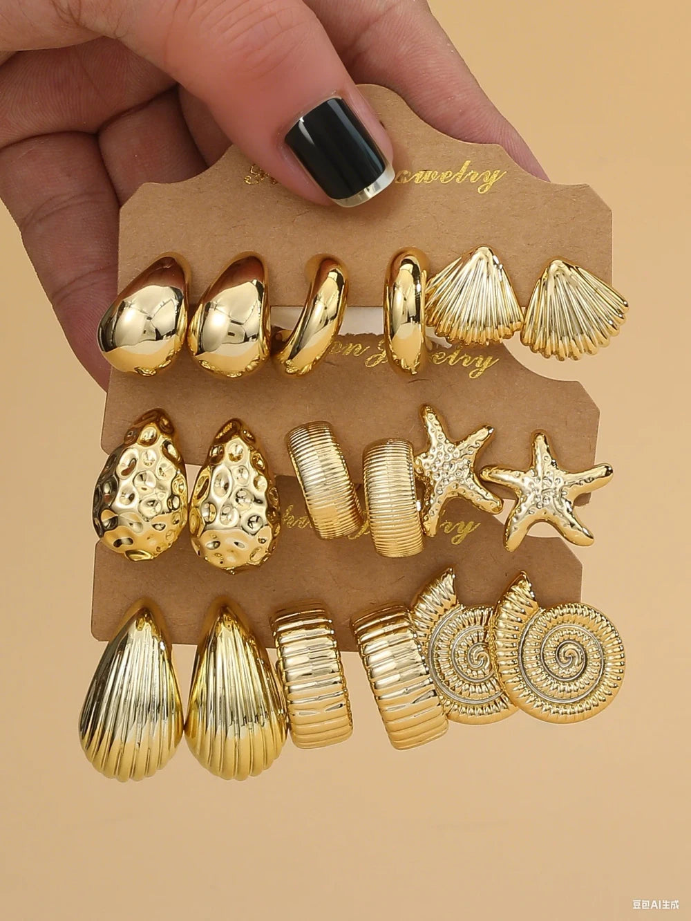 Seashell & Starfish Earring Set